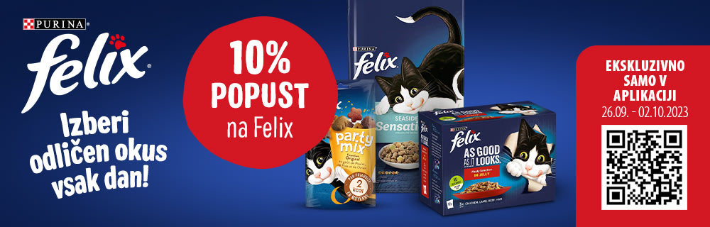 10% popust na hrano Felix