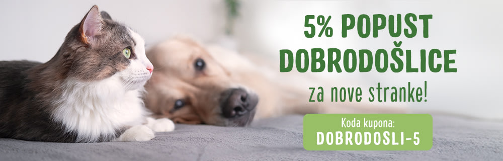 5% popust dobrodošlice na vse za naše nove stranke!