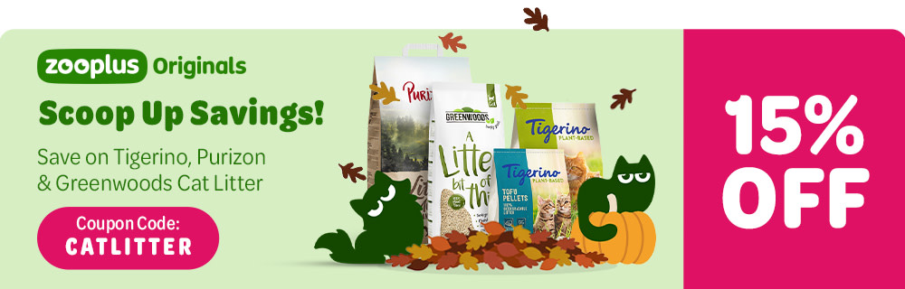 15% off Tigerino, Purizon & Greenwoods