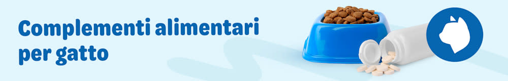 Scopri i nostri complementi alimentari per gatto.