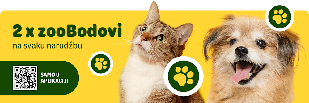 2x zooBodovi na narudžbe u zooplus aplikaciji!