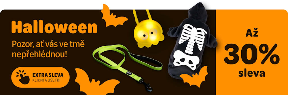 Halloween. Pozor, ať vás ve tmě nepřehlédnou! Až 30% sleva. Extra sleva - klikni a ušetři.