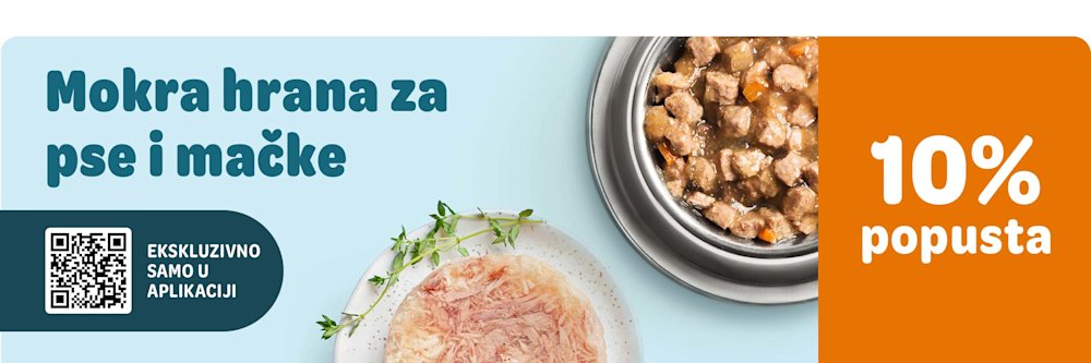 10% popusta na mokru hranu za mačke i suhu hranu za pse