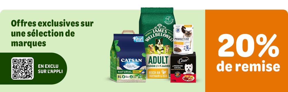 - 20 % de réduction sur une sélection de produits !