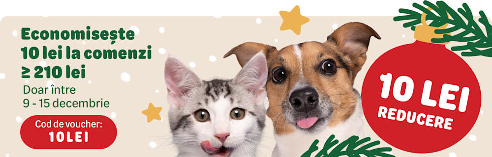 Cumpără produsele preferate pentru animăluțul tău, folosește cuponul 10LEI și bucură-te de reducere!