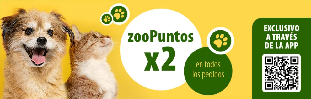 zooPuntos x2 en tu pedido a través de la App