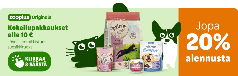 Jopa 20% alennusta. zooplus Originals. Kokeilupakkaukset alle 10€. Klikkaa & säästä.