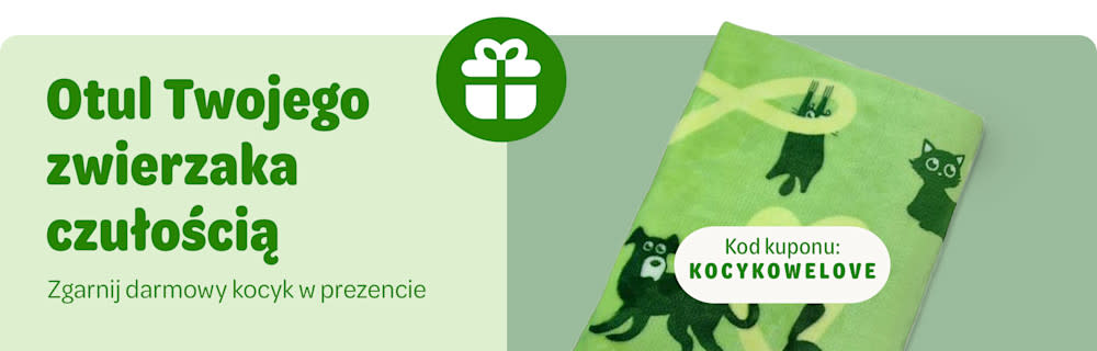 Darmowy kocyk z kodem kuponu: KOCYKOWELOVE