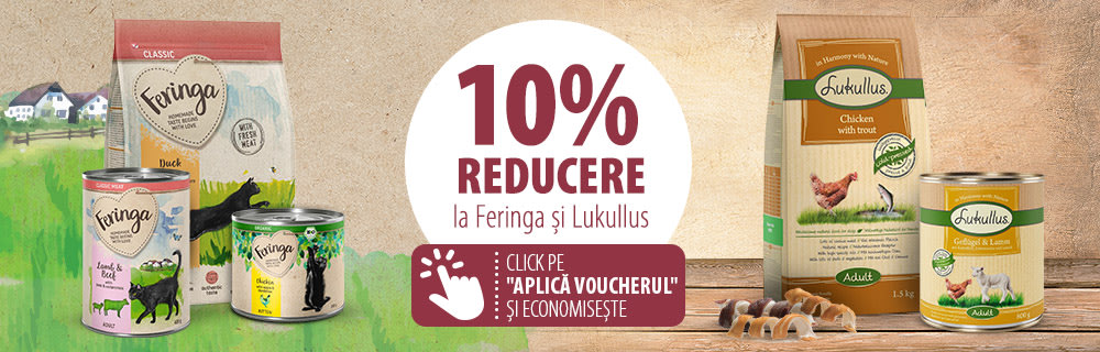10% reducere la produsele selectate Lukullus & Feringa!