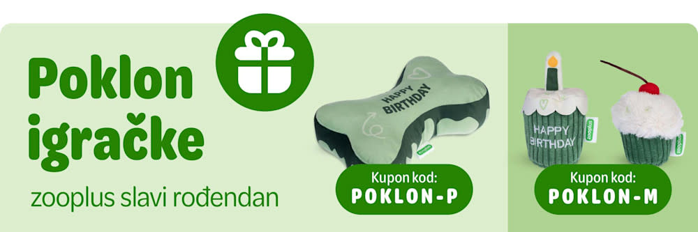 zooplus slavi rođendan. Preuzmite poklon igračku za pse ili mačke! Kupon kod: POKLON-P/ POKLON-M