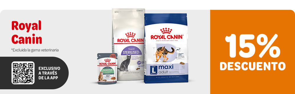 15 % descuento en pienso Royal Canin