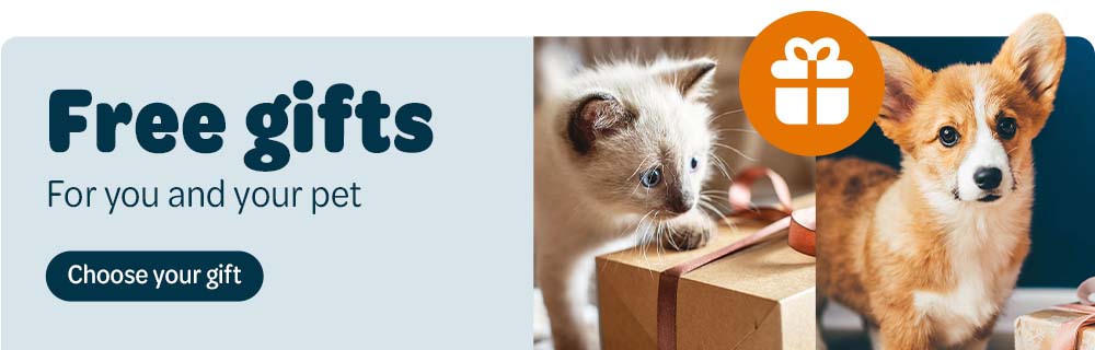 Free gifts for your and your pet: choose your gift