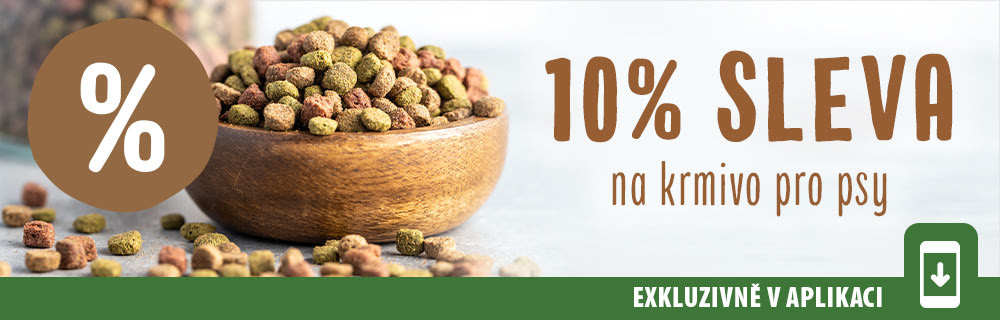 10% sleva na krmivo pro psy