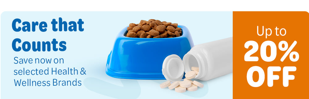 Up to 20% off: Care that Counts, save now on selected Health & Wellness Brands