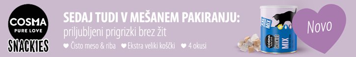Cosma Snackies XXL Maxi Tube sedaj tudi v mešanem pakiranju Cosma Snackies XXL Maxi Tube sedaj tudi v mešanem pakiranju