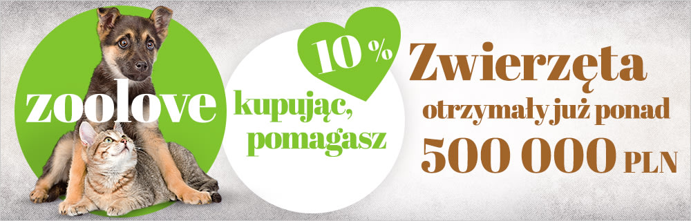 zoolove – kupując, pomagasz; Zwierzęta w potrzebie otrzymały już ponad 500 000 złotych