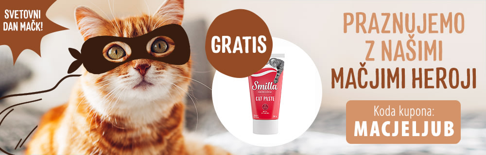 Gratis prigrizek za vašo mačko ob svetovnem dnevu mačk!
