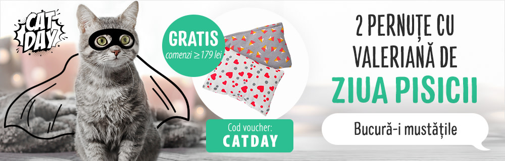 Comandă de minimum 179 lei și adaugă în coș codul CATDAY!