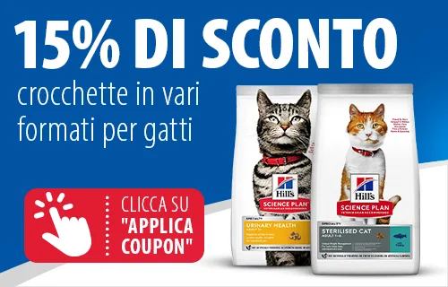 15% di sconto sulle crocchette Hill's