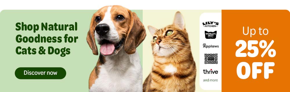 Up to 25% off: Shop Natural Goodness for Cats & Dogs