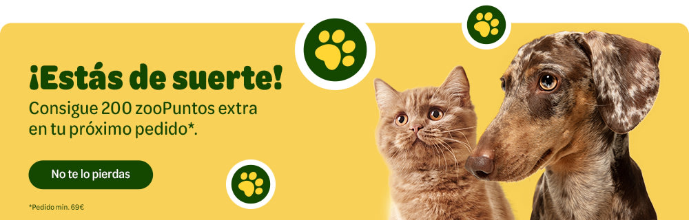 200 zooPuntos extra con tu pedido