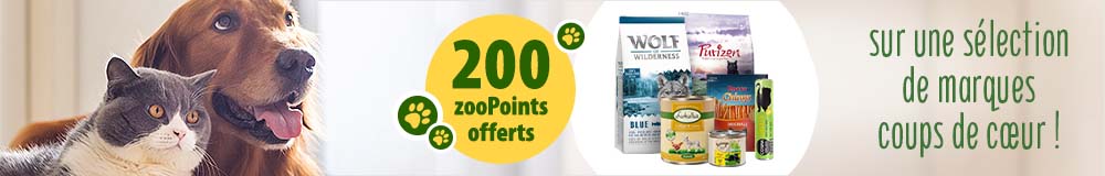 200 zoopoints offerts sur nos marques coups de coeur