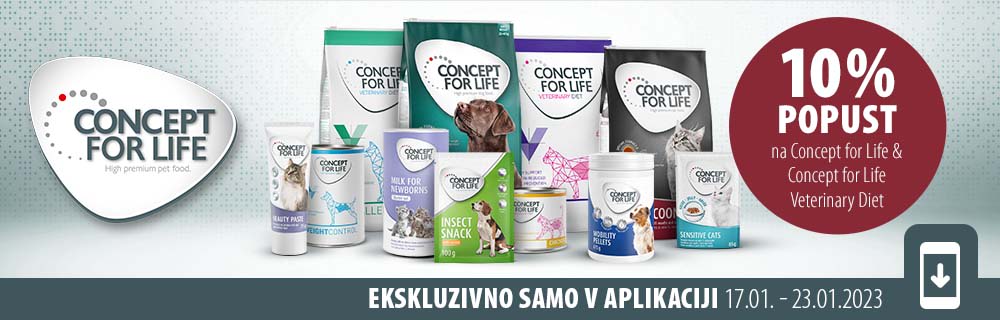 10% popust na vse izdelke Concept for Life in Concept for Life Veterinary Diet