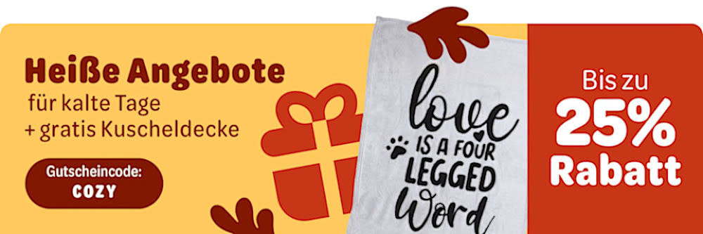Heiße Angebote für kalte Tage + gratis Kuscheldecke. Bis zu 25% Rabatt sichern!
