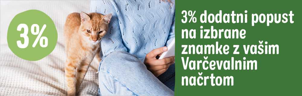 Zagotovite si dodatni 3% popust na izbrane znamke z vašim Varčevalnim načrtom