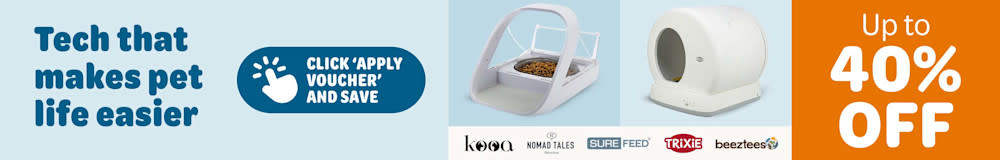 Pet technology up to -40% on products for dogs and cats