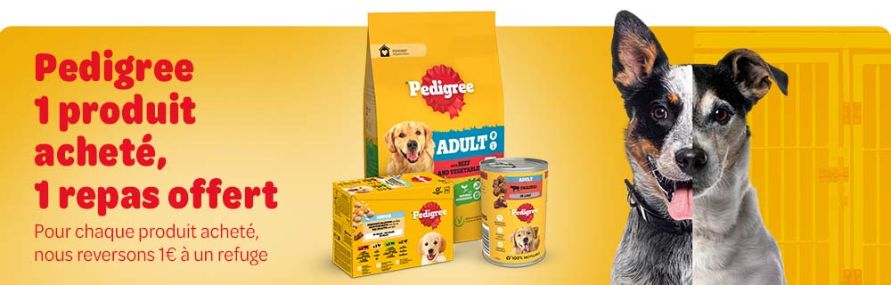 1 € reversé à une refuge pour chaque produit acheté