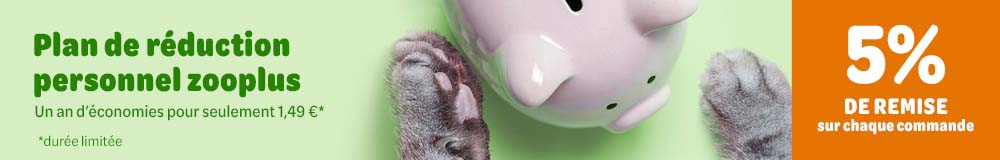Plan de réduction personnel zooplus - un an d'économies pour seulement 1,49€