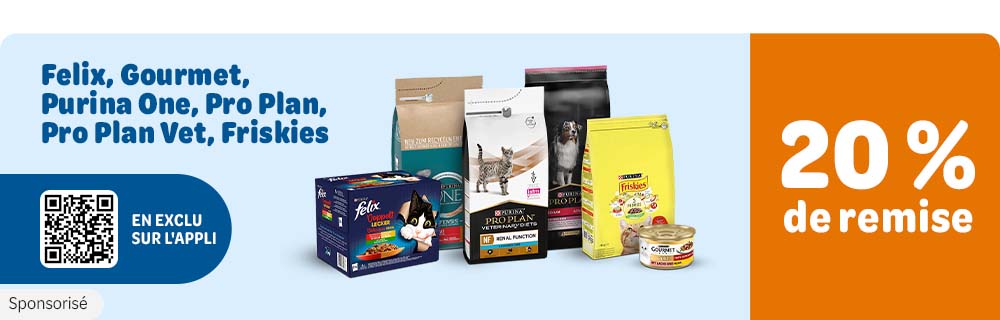 20 % de remise sur une sélection de marques