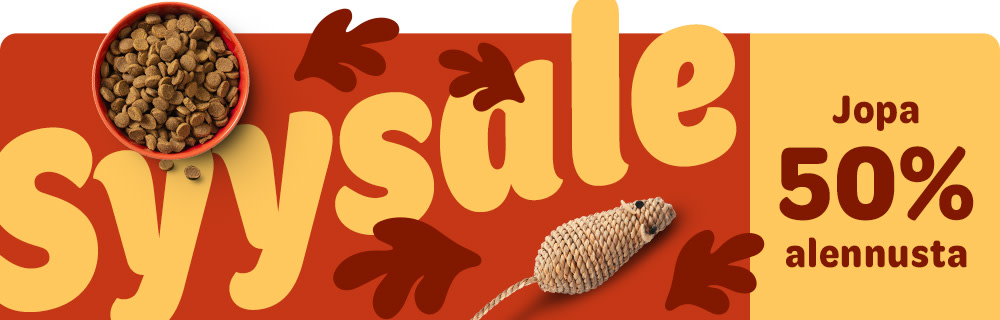 Syysale. Jopa 50% alennusta.