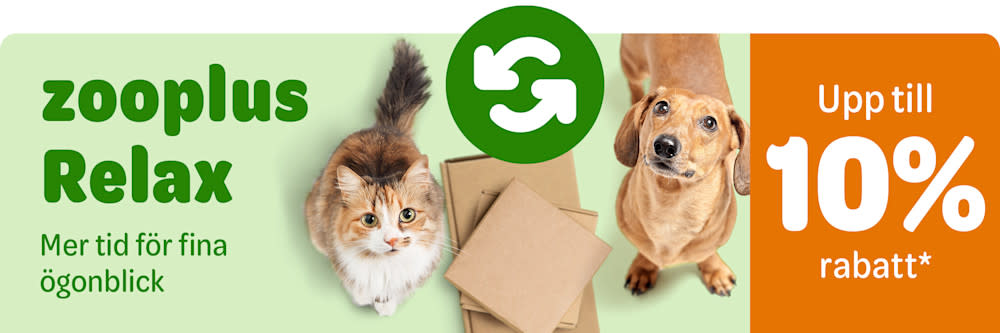 Upp till 10% rabatt. zooplus Relax, mer tid för fina ögonblick.