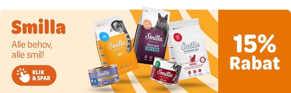Spar 15% på kattefoder fra Smilla