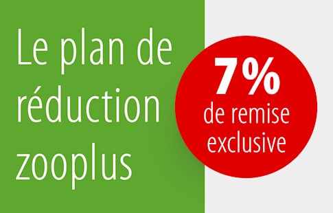 Le plan de réduction zooplus : 7 % de remise exclusive