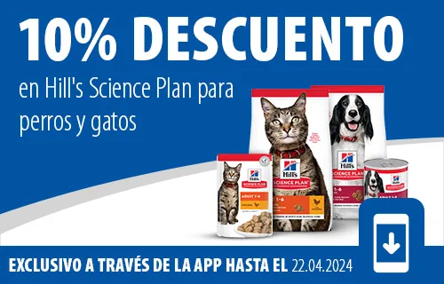 10 % de descuento en Hill's Science Plan a través de la App