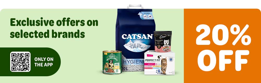 20% off Selected Brands: only on the app