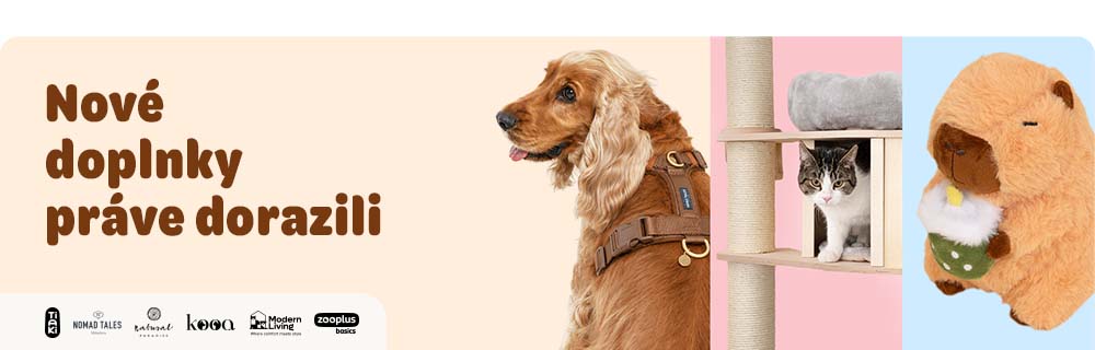 Nové doplnky práve dorazili. Až 20% zľava. Tiaki, Nomad Tales, Natural Paradise, kooa, Modern Living, zooplus basics