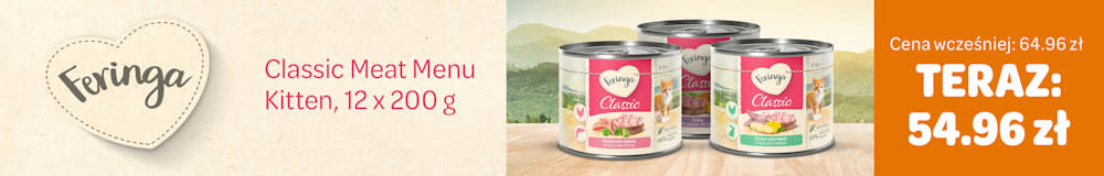 Feringa Classic Meat Menu Kitten, 12 x 200g TERAZ 54.95zł. Cena wcześniej: 64.96zł