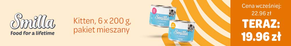Smilla Kitten, 6 × 200 g, pakiet mieszany – teraz 19,96 zł.