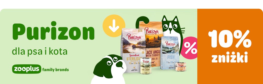 10% zniżki na karmy Purizon dla psa i kota