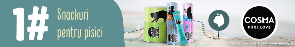 Cosma: snackurile #1 pentru pisici