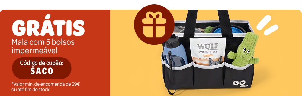 Saco de Transporte GRÁTIS com o seu pedido*