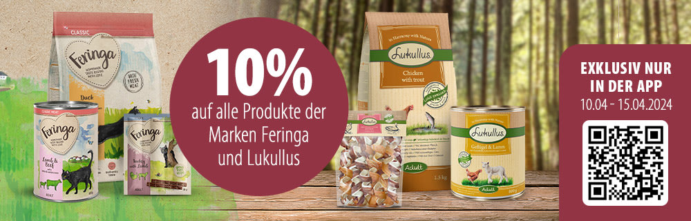 10% rabatt på Lukullus og Feringa i appen vår