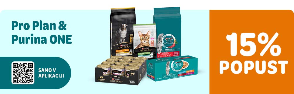 Pro Plan & Purina One. Samo v aplikaciji, 15% popust