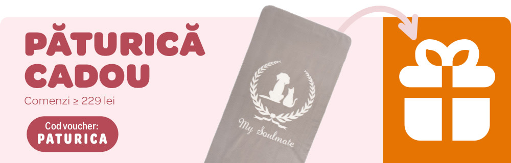 Aplică codul PATURICA în coș și prinde pătura My Soulmate gratuit!