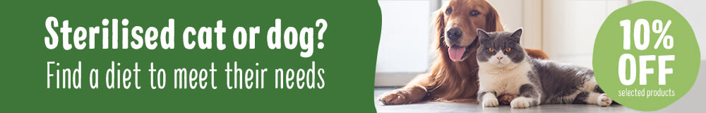 10% Off selected Sterilised Pet Food