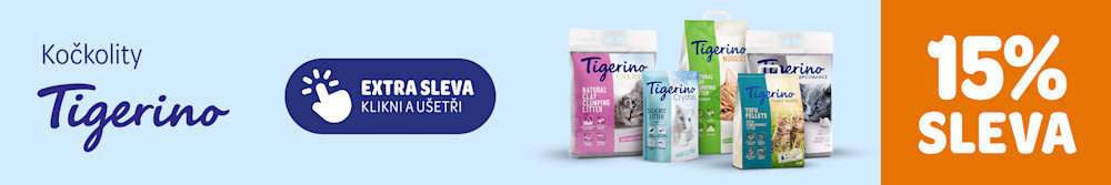 Kočkolity Tigerino - 15% sleva. Extra sleva - klikni a ušetři.